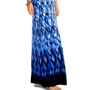 NWOT WHBM Printed Knit Maxi Skirt Large